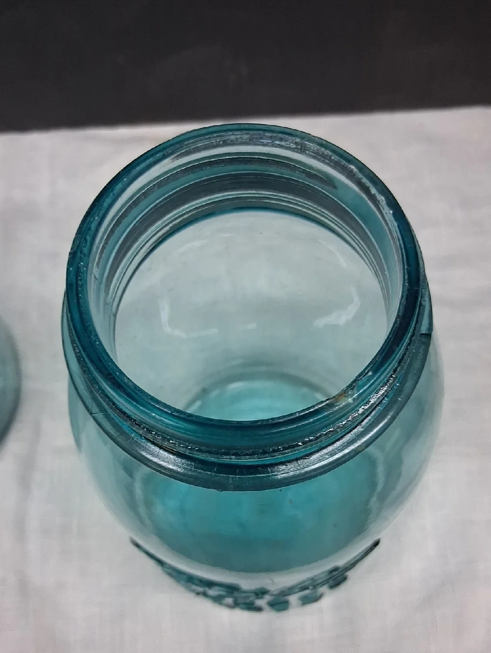 5 Vintage Blue Ball Perfect Mason Quart Jars #'1, #7, #8, #4, #3